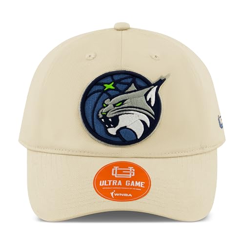 Minnesota Lynx Women's WNBA Official Baseball Cap Hat - HD Embroidery, One Size, Sand
