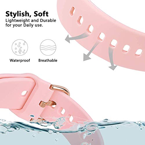 Floral Replacement Band for Fossil Gen 5E Smart Watch - Pink