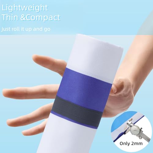 2 Pack Oversized Microfiber Beach Towels - Quick Dry Blue & White Dolphins - Stylish & Sand-Free