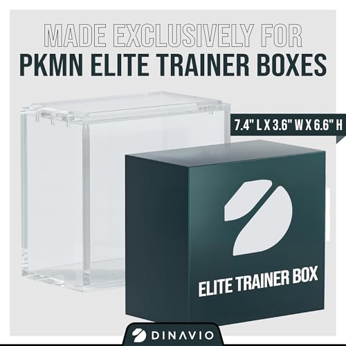 Elite Trainer Box Acrylic Display Case - Stackable 8mm Thick Protection