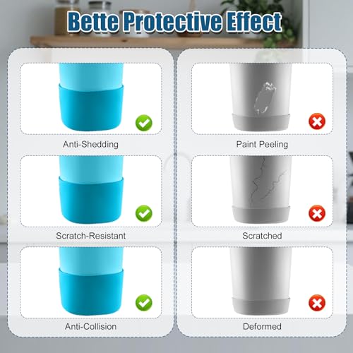 Silicone Boot for Owala SmoothSip Slider Tumbler - Blue (2pcs)