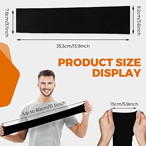 Cooling Compression Arm Sleeves - UV Sun Protection - Larger Black White