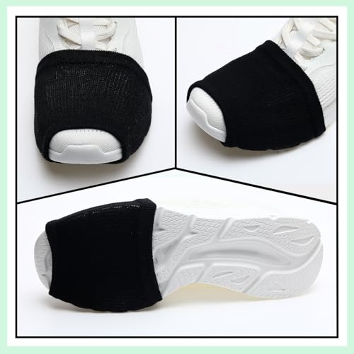 Haysandy Medium Black Dance Shoe Covers for Adults, 8 Pairs