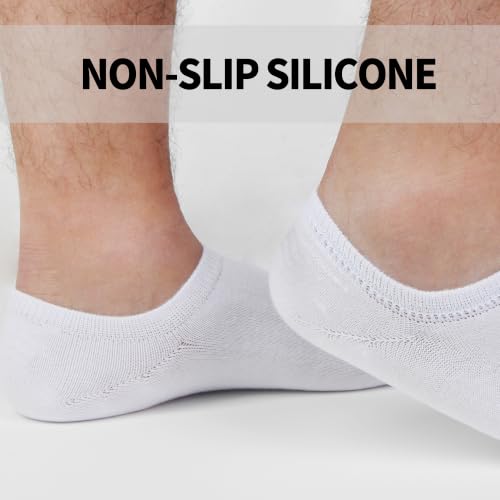 Nroktia 6/10 Pairs Non-Slip No Show Socks Men's & Women's Low-Cut
