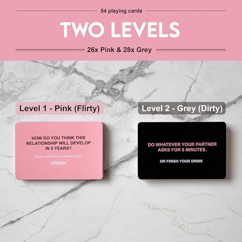 Drunk Lovers Couples Card Game - 54 Fun Games for Date Night