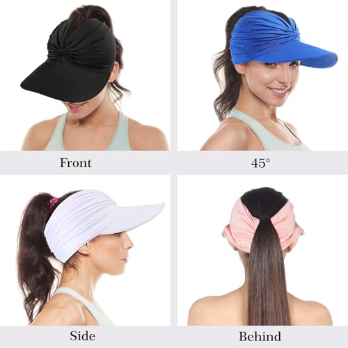 Wide Brim UV Protection Sun Hat - Foldable UPF 50+ Visor - Pink