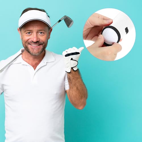 Portable Neoprene Golf Ball Carry Bag with Clip - White