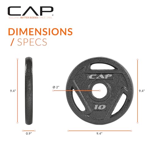 10 LB Olympic Weight Plate Set of 4 - CAP Barbell
