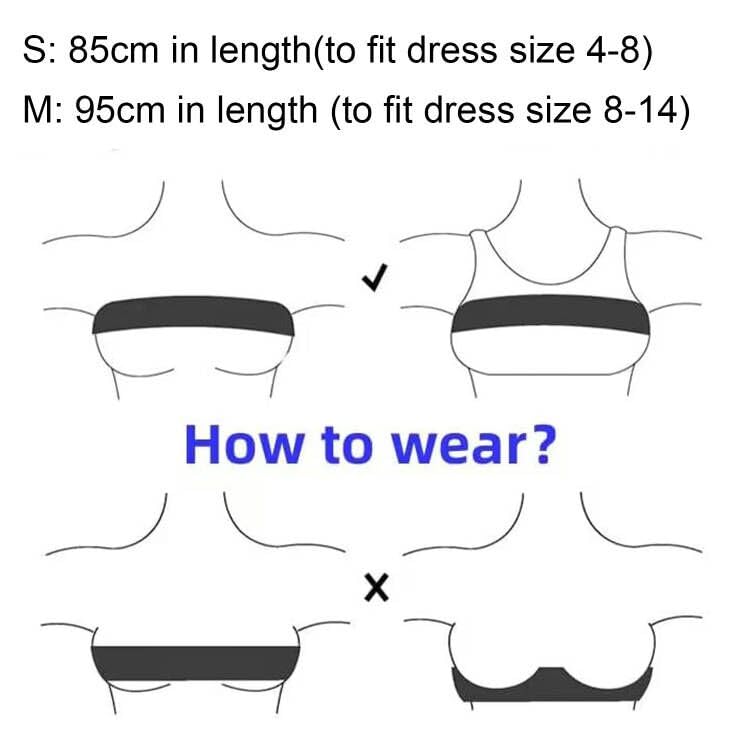 High-Impact Adjustable Sports Bra Strap - Medium Black