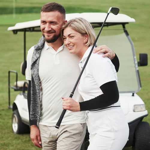 UV Sun Protection Arm Sleeves - 4 Pairs for Men & Women