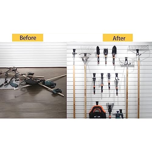 Slatwall Hooks, Garage Slatwall Accessories, Multi Size Slat Wall Accessory, 14 Pack Utility Hooks for Slatwall