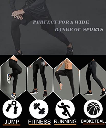 Men's Compression Pants for Running, Gym & Sports Tights