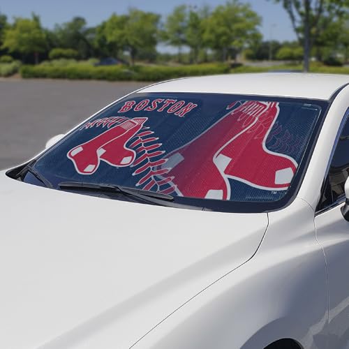 Boston Red Sox Windshield Sun Shade - 59" x 29.5"