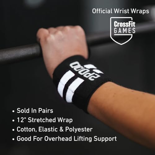 2POOD Wrist Wraps for Weightlifting – Charcoal, 18in, Adjustable Support