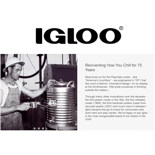 Igloo 25-72 Qt Cooler Handle & Bracket Replacement White - Made in USA