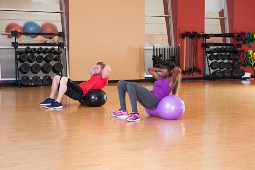 Black Mountain 14in Peanut Stability Ball with Pump – 2000 lb Capacity, Black