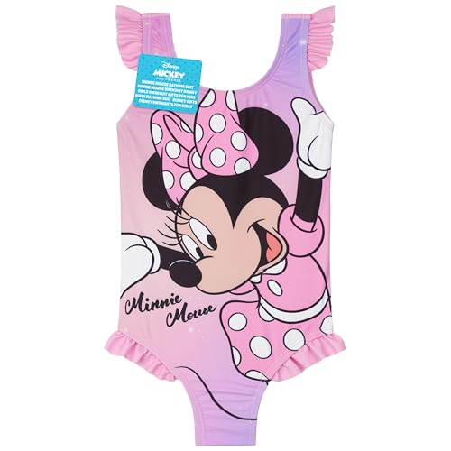 Get Trend Toddler Girls One Piece Swimsuit 3-4T Pink Minnie Mouse Beach Pool
