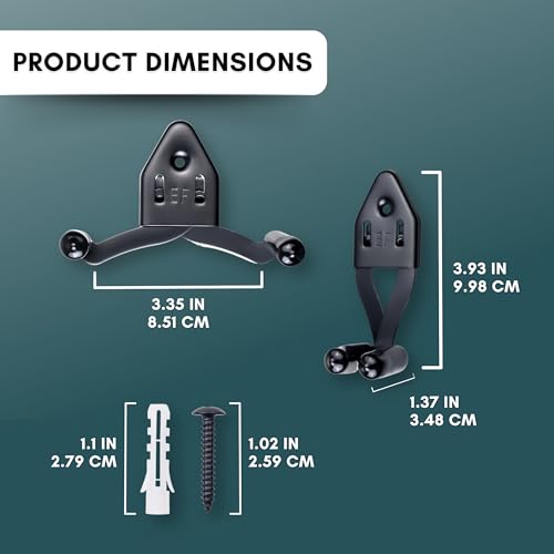 Vertical Sword Mount - Adjustable Wall Hanger for Daggers & Knives - Black
