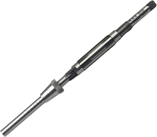 Long Pilot HSS Blade Adjustable Expanding Hand Reamer | KINGPINS Ream | Repair Work | Workshop Tool DIY (H7 : 21/32" - 23/32" (16.6-18.2) mm)