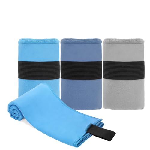 Yaozoon 3 Pack Microfiber Gym Towels Quick Dry Sweat-Absorbent Workout Towels