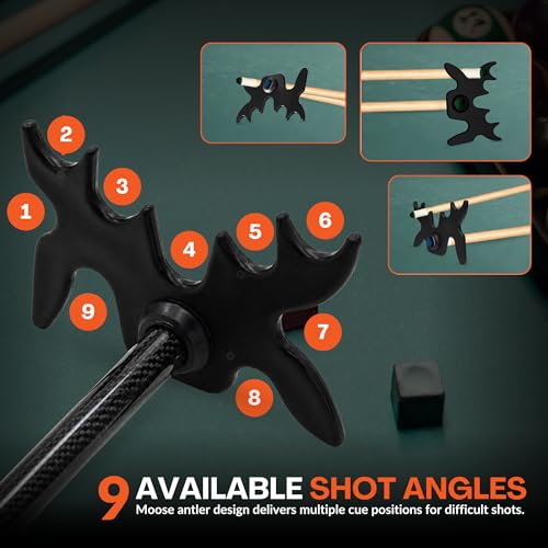 Portable Moosehead Billiard Bridge Head - Slip-On Cue Rest