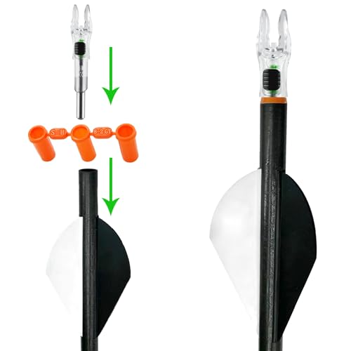 12 Pack Lighted Arrow Nocks with ON/OFF Switch for Archery