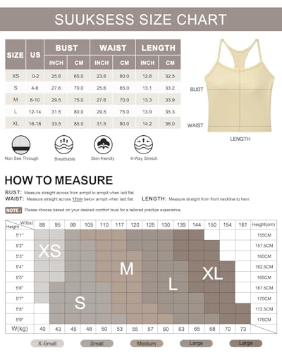 SUUKSESS Women’s Padded Workout Tank with Built-In Bra, Racerback (Cheetah, Medium)
