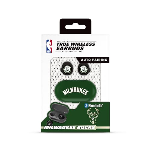 NBA True Wireless Earbuds - Milwaukee Bucks - Bluetooth 5.0