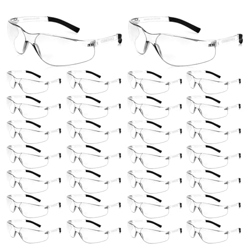 WFEANG Safety Glasses ANSI Z87.1 Certified for Men & Women - Durable Lab Protective Eyewear for Chemistry & Research