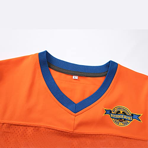Youth Bobby Boucher #9 Football Jersey Kids 90s Cosplay Halloween Orange Medium