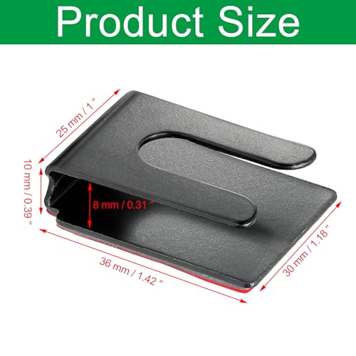 2-Pack Adhesive Metal Radio Microphone Hanger - 36x30x10mm Style 1