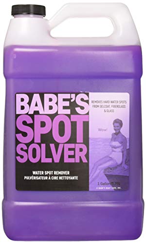 Babe’s Spot Solver 128 oz Hard Water Spot Remover for Boats – Safe on Gelcoat, Glass & Chrome