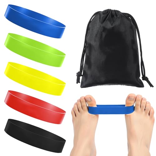 Toe Spacers and Stretch Bands - 5pcs Resistance Bands Set