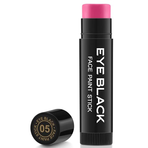 Hot Pink Sports Eye Black Stick - Anti-Glare Face Grease for Baseball