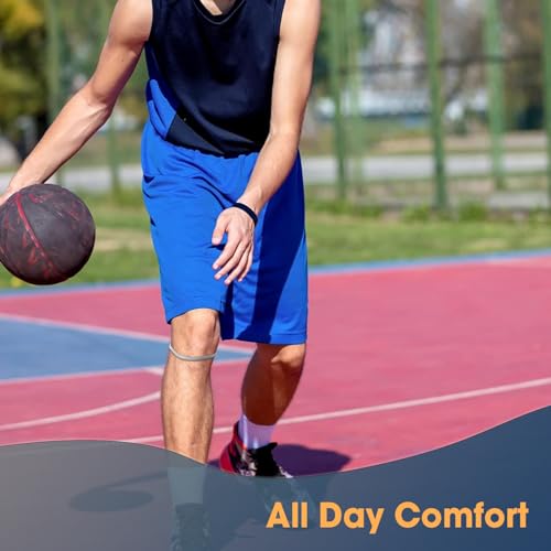 2 Pack Patella Tendon Knee Straps - Adjustable Pain Relief Support Brace