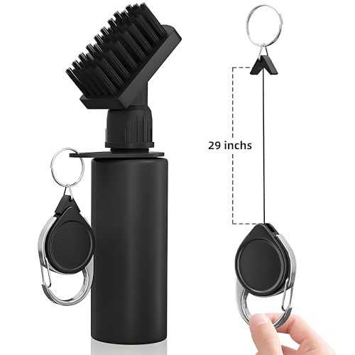 Golf Club Cleaner Brush with Water Spray Bottle - 7.5 Inches