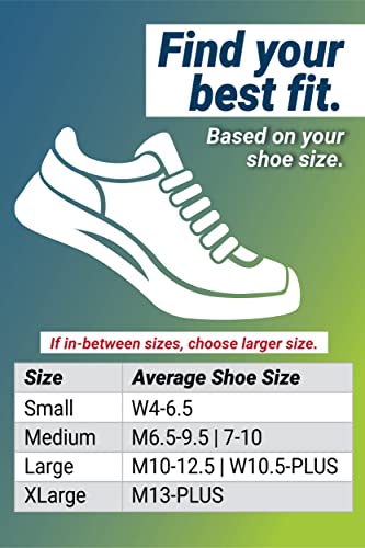 OS1st Pickleball Sock Medium White No-Show - 360° Blister Protection, Lightweight & Moisture-Wicking