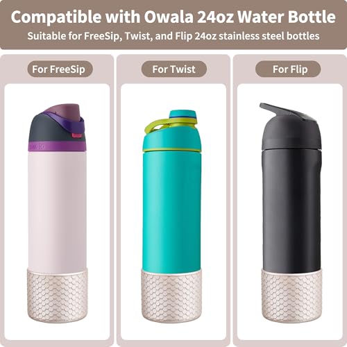 Silicone Boot for Owala 24 oz Water Bottle - Rose Gold