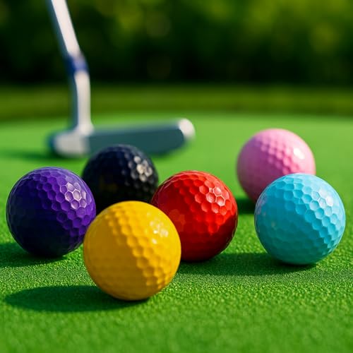 Thorza Multicolored Golf Balls Set of 24 - Putting & Practice Training Equipment