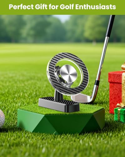 Magnetic Golf Cart Phone Holder - Carbon Fiber, 360° Rotation