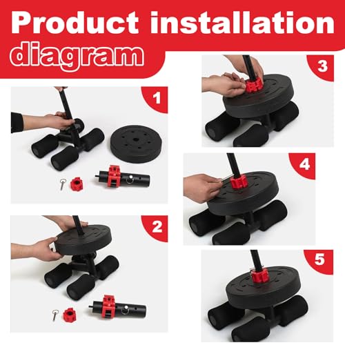 Tib Bar for Tibialis Training - Strengthen Calves & Ankles - Black, 1" & 2"