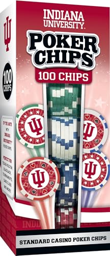 Indiana Hoosiers 100-Piece Poker Chip Set with Tray