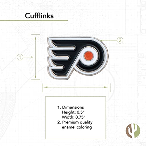 Philadelphia Flyers Cufflinks - NHL Team Logo Formal Wear