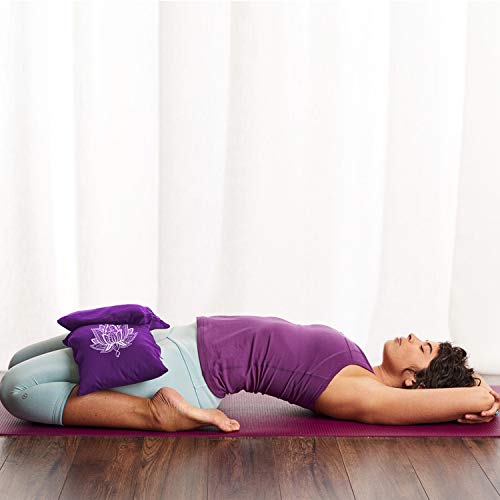 Yoga Sand Bag - Cotton Unfilled for Weights - Purple