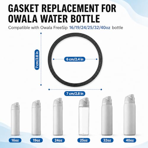 Silicone Replacement Gaskets for Owala FreeSip Lids - 6 Pack