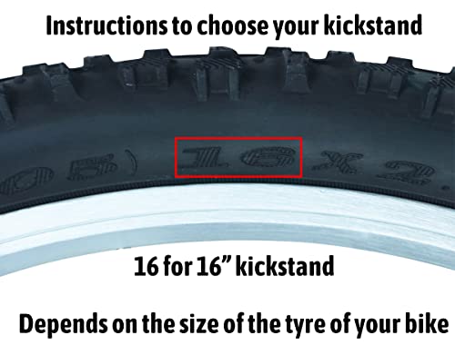 Adjustable Bike Kickstand for 18-22 Inch Wheels - Aluminum Alloy