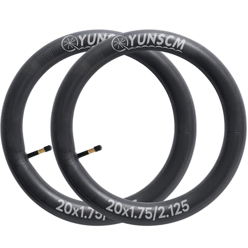 20x1.75–2.125 Inch Bike Inner Tubes 2-Piece with 48mm Schrader Valve