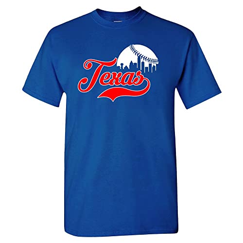 Cityscape Skyline Men's T-Shirt for Baseball Fans