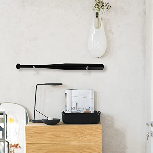 Cosmos Acrylic Baseball Bat Wall Mount Holder Stand Transparent Clear Set for 2-5/8" Barrel