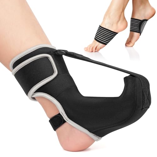 Black Small Plantar Fasciitis Night Sock with Arch Support - Pain Relief for Women & Men
